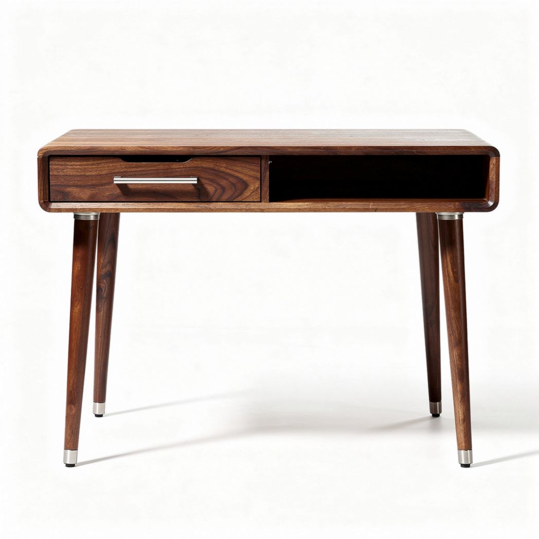 Wooden desk with one drawer and minimalist design 120 x 60 x 75cm